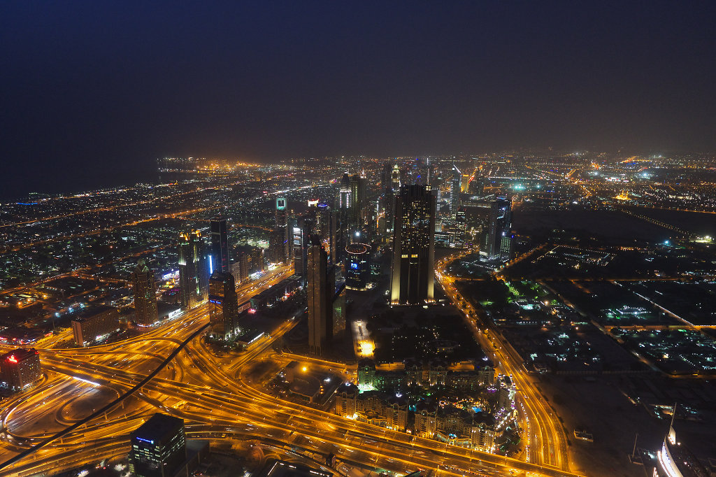Bur Dubai shortly after sundown