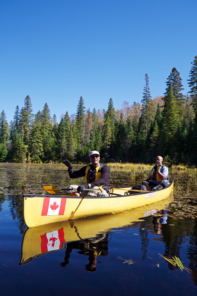Canoeing on the Tom Thomson Lake