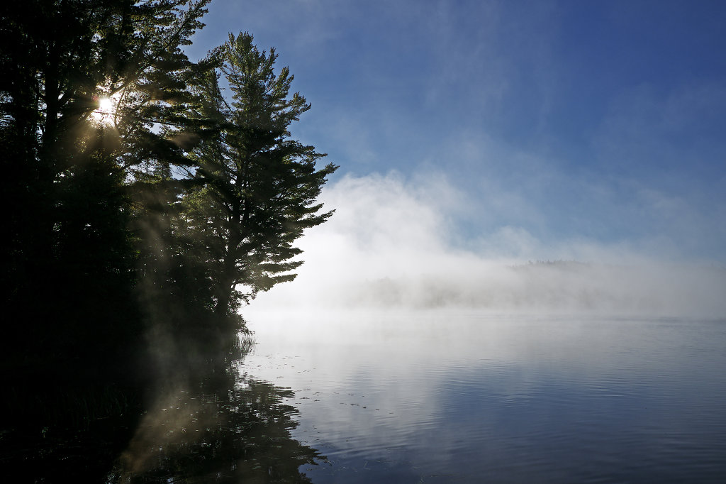 Misty moods at Tom Thomson Lake