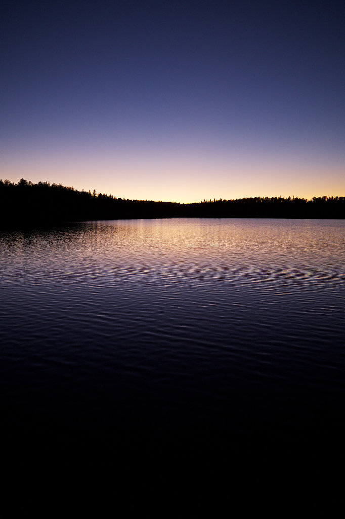 Sundown at Tom Thomson Lake
