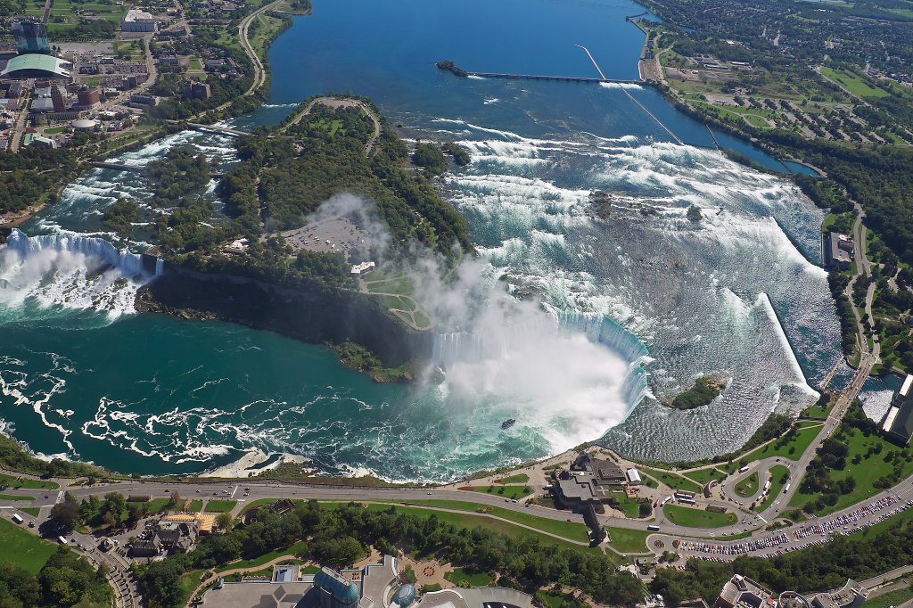 Aerial view of the American & Horseshoe Falls